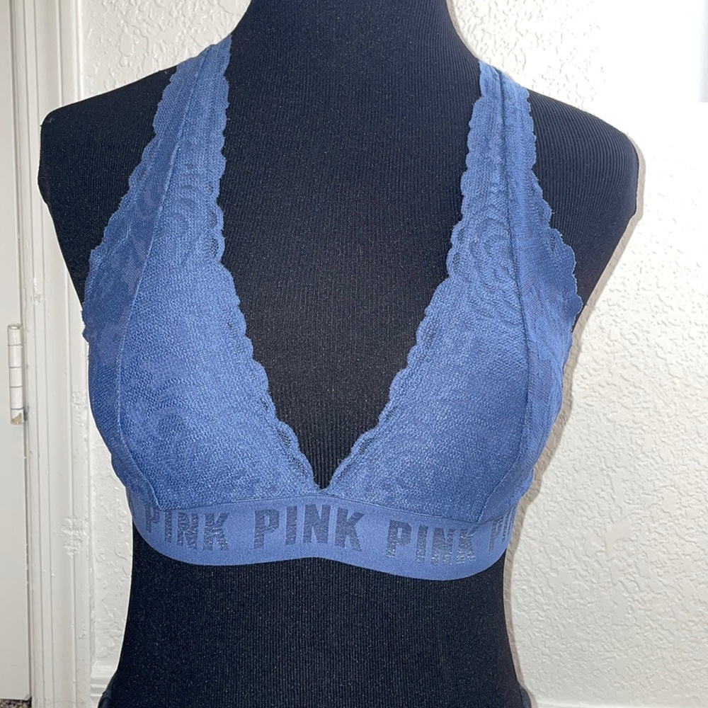 Pink Bralette/ size small / color dark blue